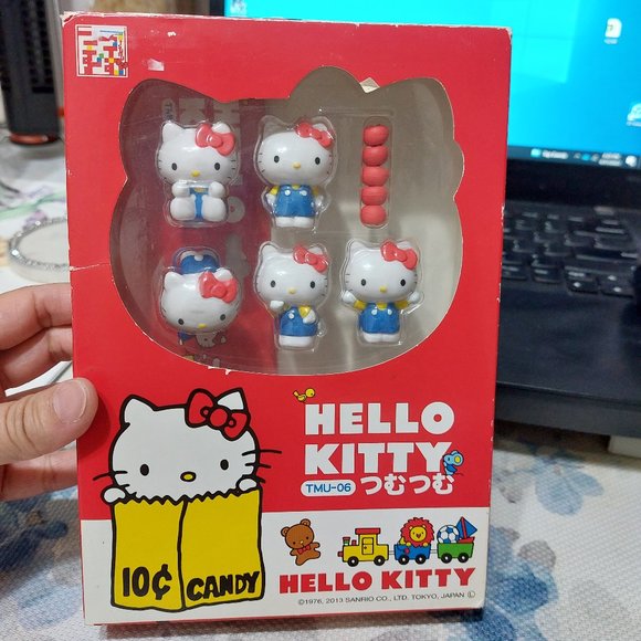 VINTAGE HELLO KITTY Tsumu Tsumu Stacking Game TMU-06 Challenge Game - Picture 1 of 7